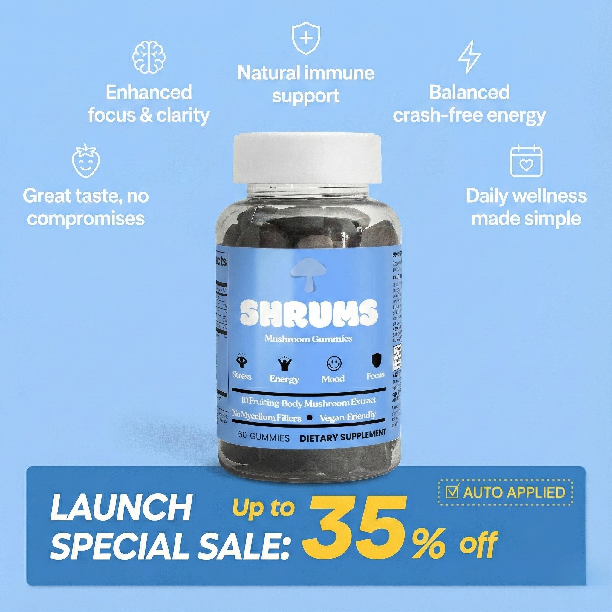 Shrums Mushroom 10:1 Extract Complex